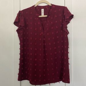 Cap sleeve blouse